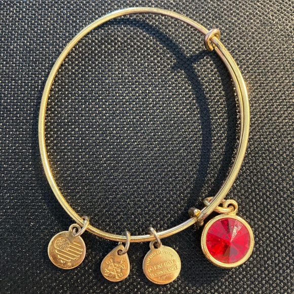 ALEX & ANI gold ruby bracelet - Picture 4 of 6